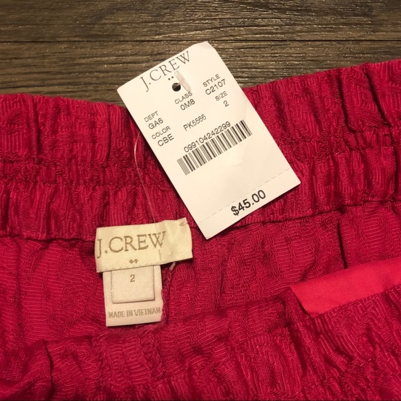 SOLD NWT J. Crew pink boardwalk shorts - Picture 2 of 4